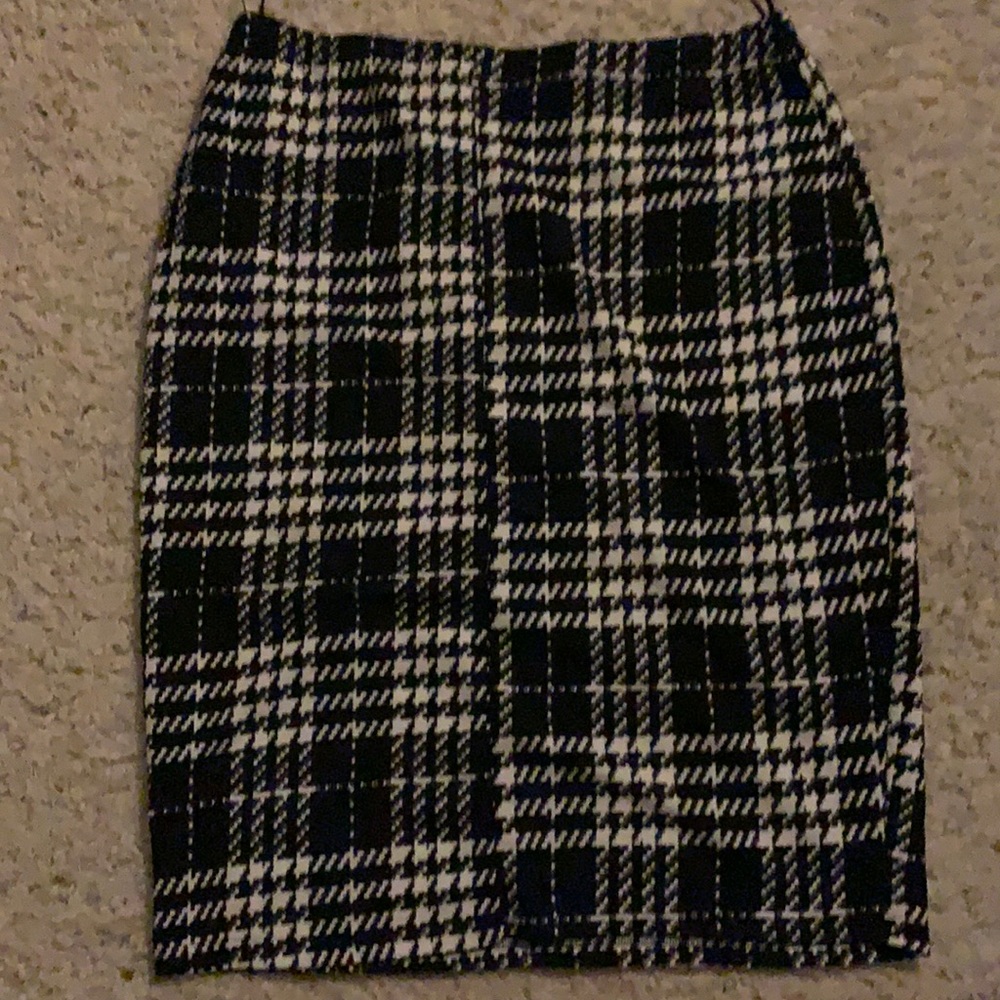 Houndstooth midi skirt -3X